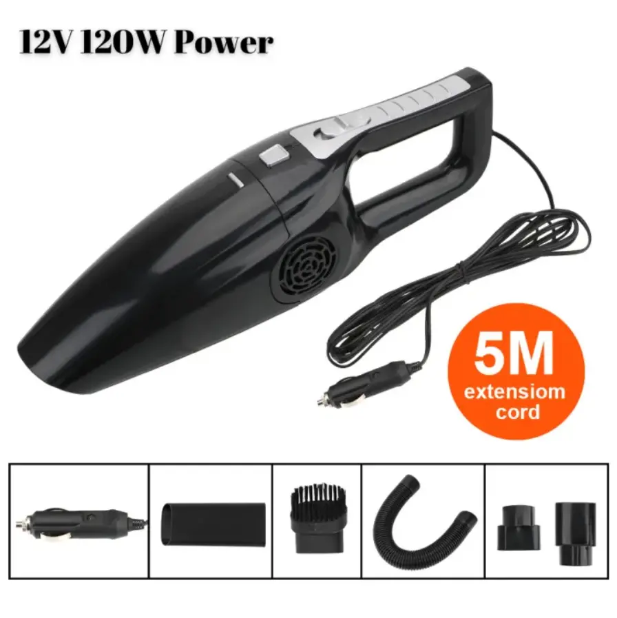 12V 120W Car Vacuum Cleaner Portable Wet And Dry dual-use Vacuum Cleaner Powerful Handheld Mini Vaccum Cleaners High Suction